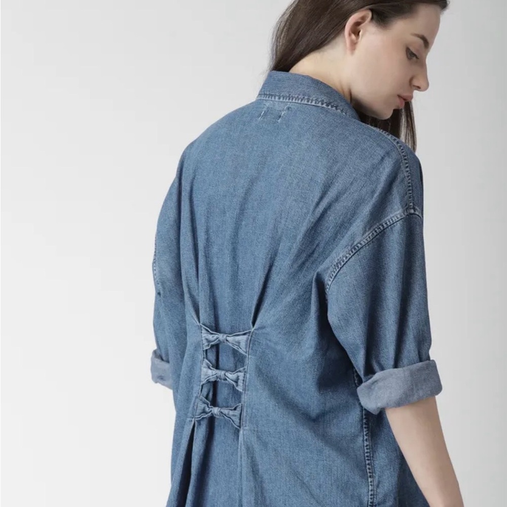 Levi's Blue Denim Oversized Shirt